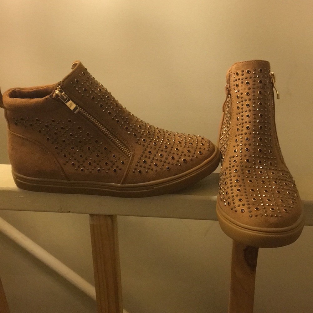 Brown suede shoes